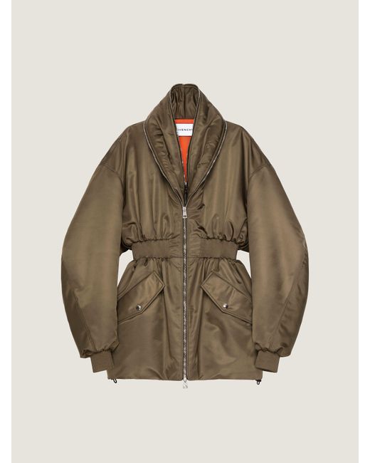 Givenchy Natural Hourglass Bomber With Zipped Shawl Collar