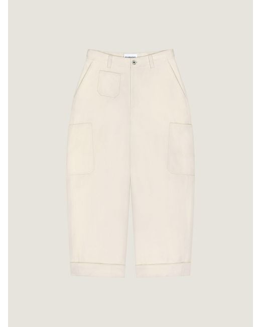 Givenchy Natural Cocoon Cropped Cargo Pants