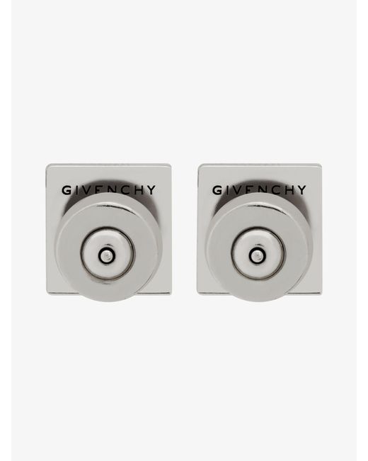 Givenchy White 4G Earrings