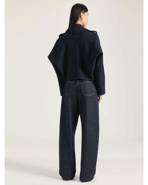 Givenchy Blue Short Pea Coat for men