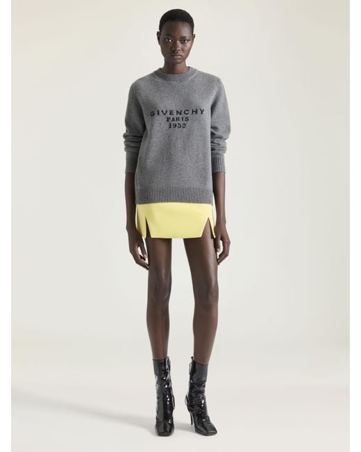 Givenchy Yellow Sliced Mini Skirt