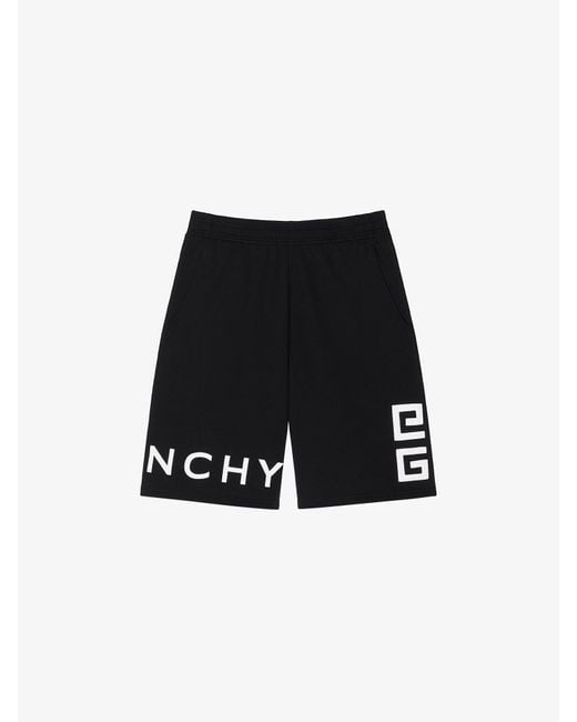 Givenchy Black 4G Bermuda Shorts for men