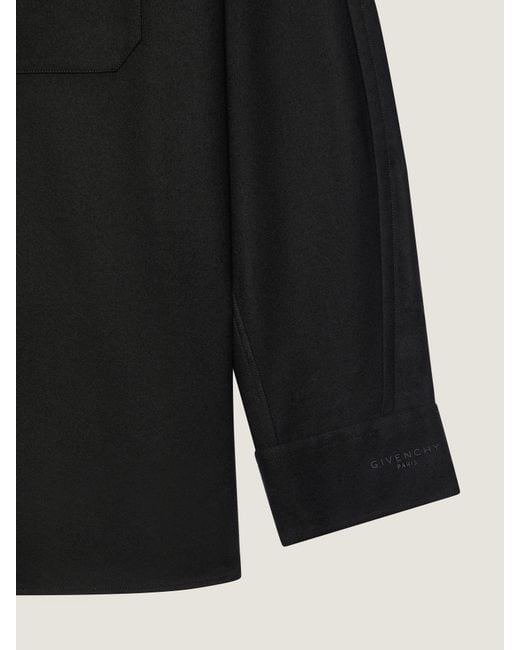 Givenchy Black Couture Seam Overshirt for men
