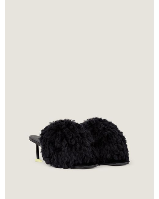 Givenchy Black Pompom Mules