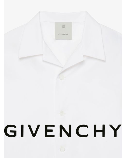 Givenchy White Boxy Fit Hawaiian Shirt for men