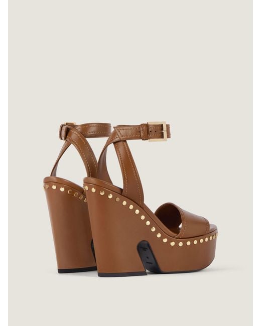 Givenchy Blue Clog Platform Sandals