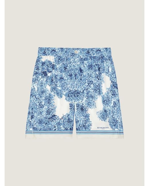 Givenchy Blue Couture Seam Bermuda Shorts for men