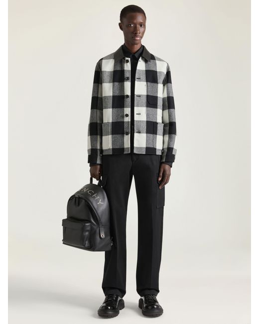 Givenchy Black Checked Overshirt for men