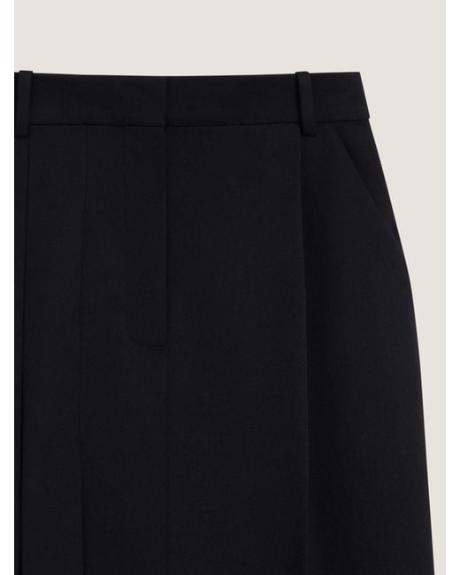 Givenchy Black Slashed Midi Skirt