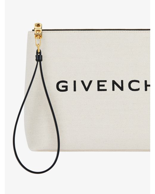 Pochette grande in tela di Givenchy in Natural