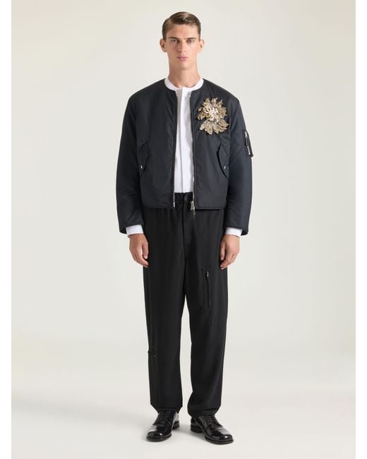 Givenchy Black Multi Zip Trousers for men