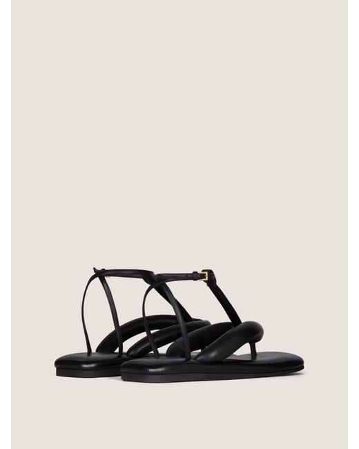 Givenchy Natural Boudoir Bicolor Thongs In Nappa Leather