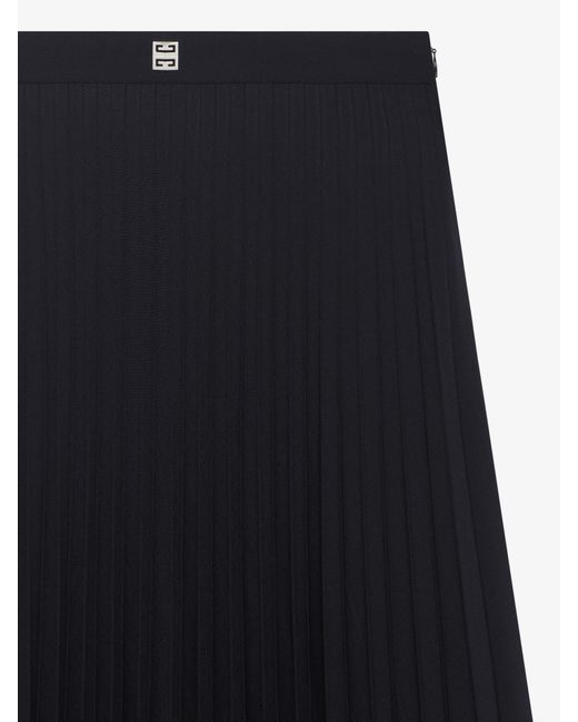 Givenchy Black Pleated Skirt