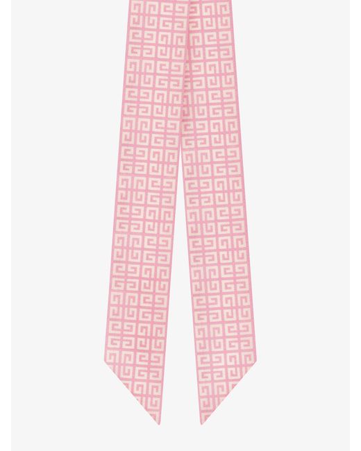 Fascia 4G di seta di Givenchy in Pink