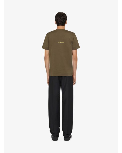 Givenchy Green Slim Fit T-Shirt for men