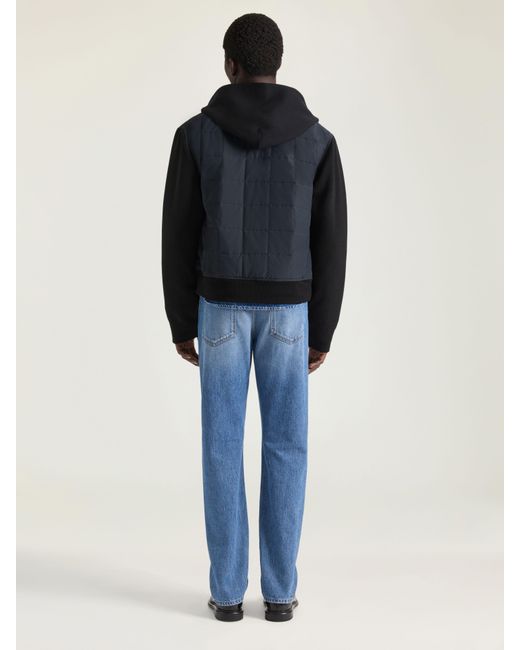 Givenchy Blue Quilted Blouson With Paris Patch for men