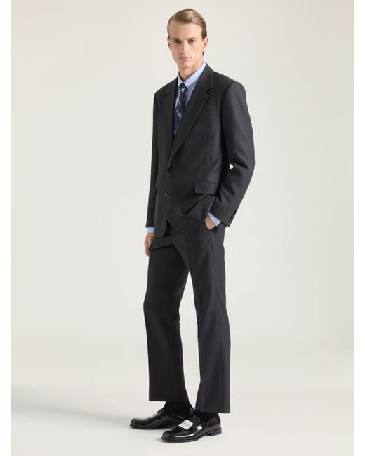 Givenchy Blue Straight Leg Tailored Trousers for men