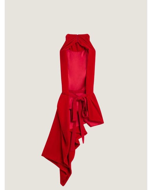 Givenchy Red Draped Top