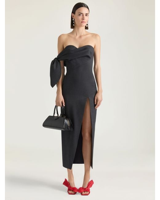 Givenchy Black Long Bustier Dress