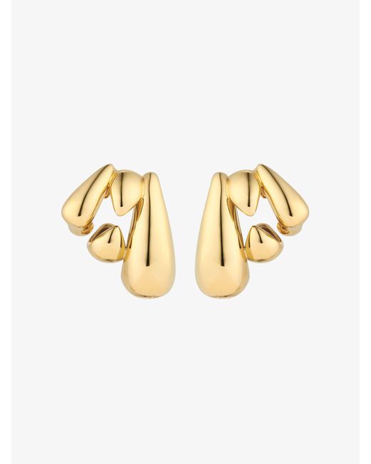 Earcuff Feline in metallo di Givenchy in White