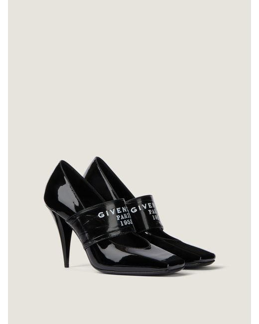 Givenchy Black Sliced Square Tape Pumps