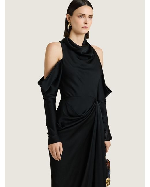 Givenchy Black Draped Dress