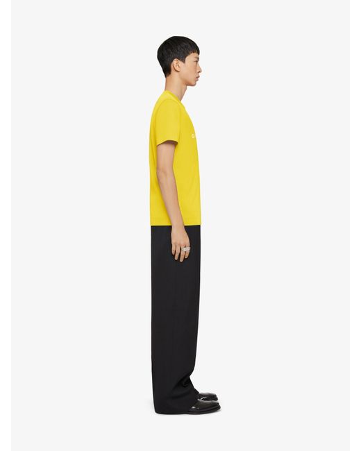 Givenchy Yellow Reverse Slim T-Shirt for men