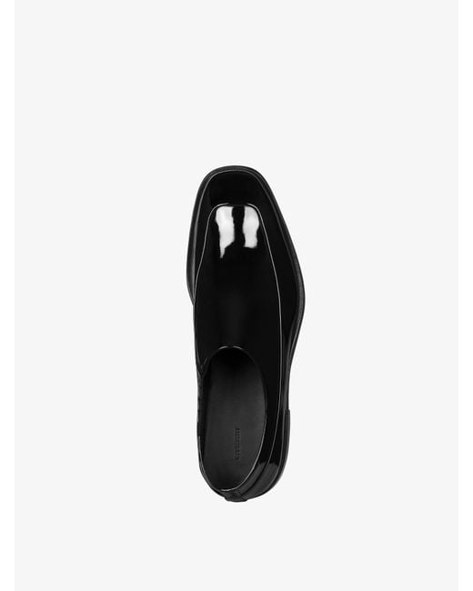 Scarpe Derby Squared di pelle verniciata di Givenchy in Black da Uomo