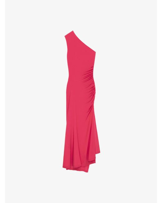 Givenchy Pink Asymmetric Draped Dress