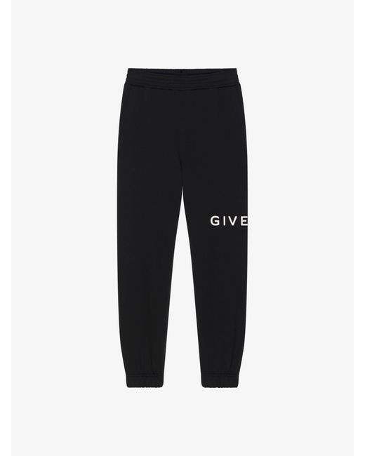 Givenchy Black Archetype Slim Fit Jogger Pants