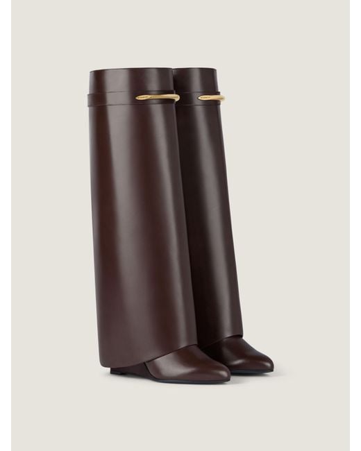 Givenchy Brown Shark Pinch Boots