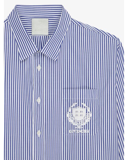 Givenchy Blue Crest Shirt for men