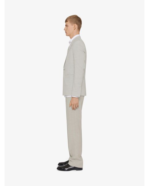 Givenchy White Tailored Pants In Wool for men