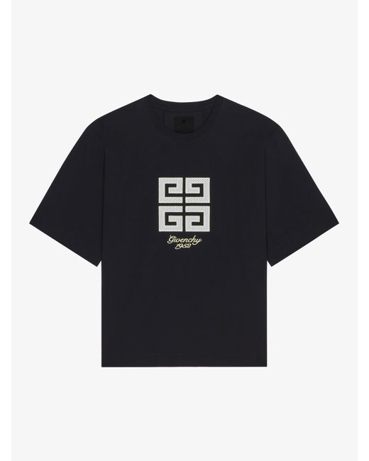 Maglietta 4g in cotone di Givenchy in Black da Uomo