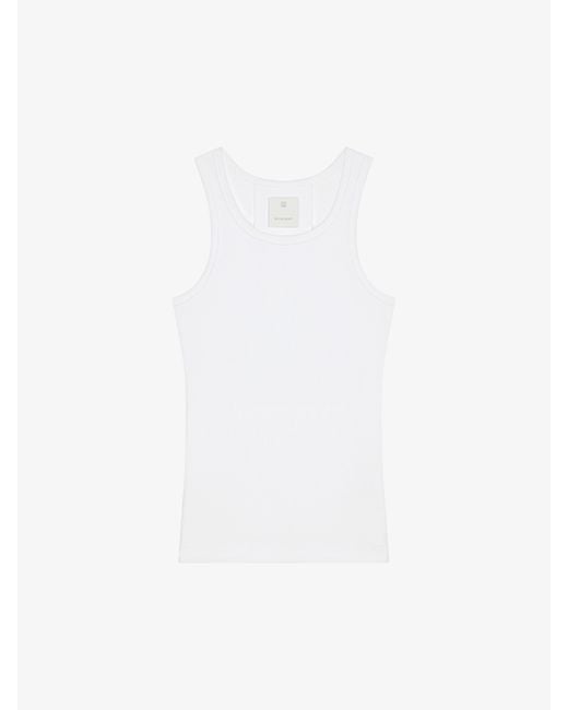 Canotta extra slim in cotone di Givenchy in White da Uomo