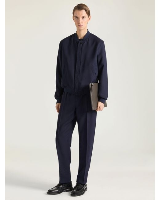 Givenchy Blue Striped Blouson for men