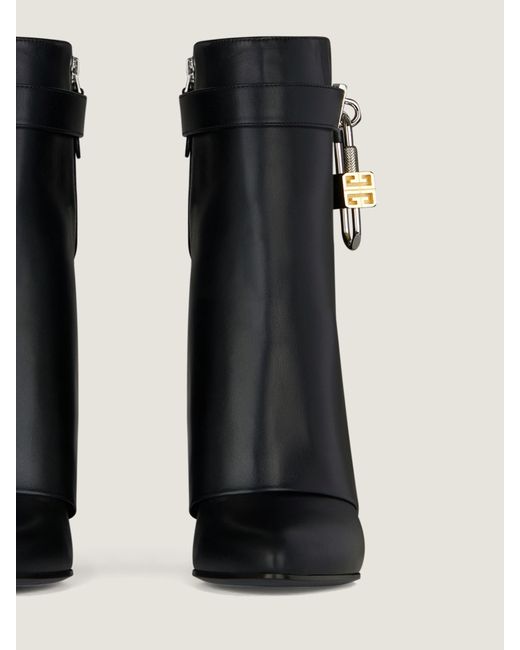 Givenchy Black Shark Lock Ankle Boots