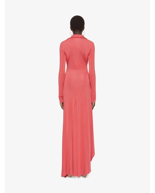 Givenchy Red Draped Dress