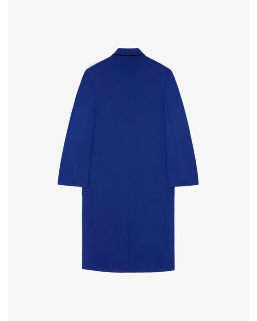 Manteau oversize en laine et cachemire Givenchy pour homme en coloris Blue