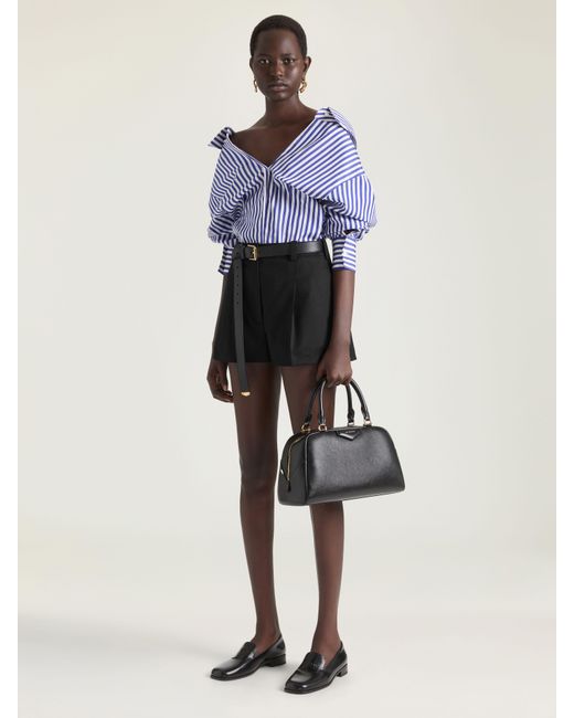 Givenchy Blue Slashed Striped Shirt