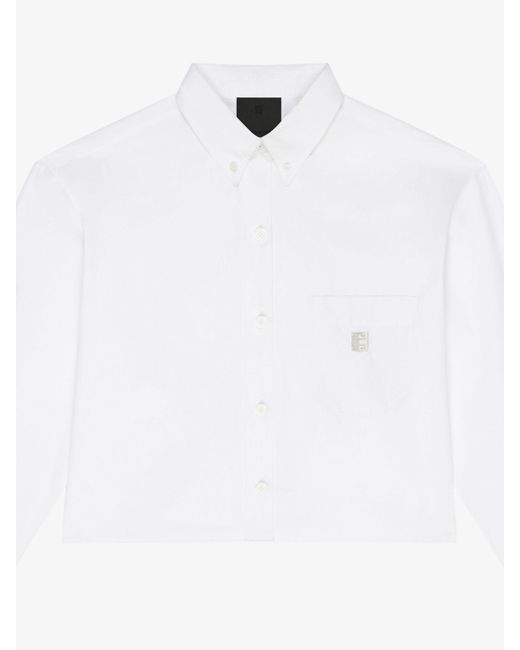 Givenchy White Cropped Shirt