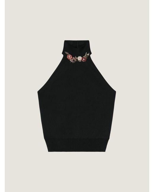 Givenchy Black Halterneck Top