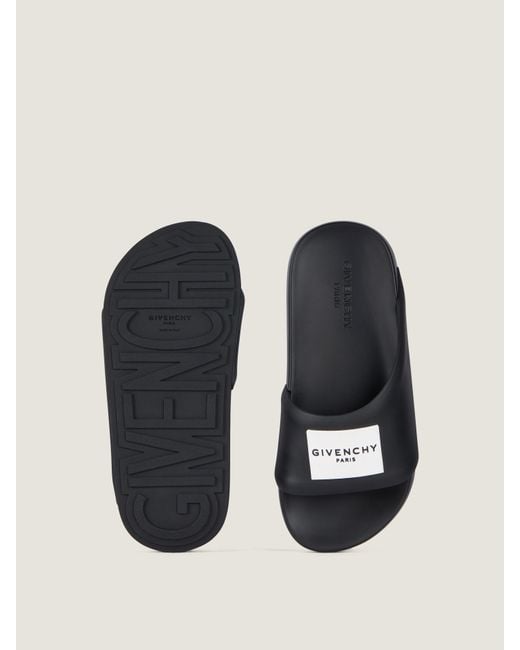 Givenchy White Label Slide Mules
