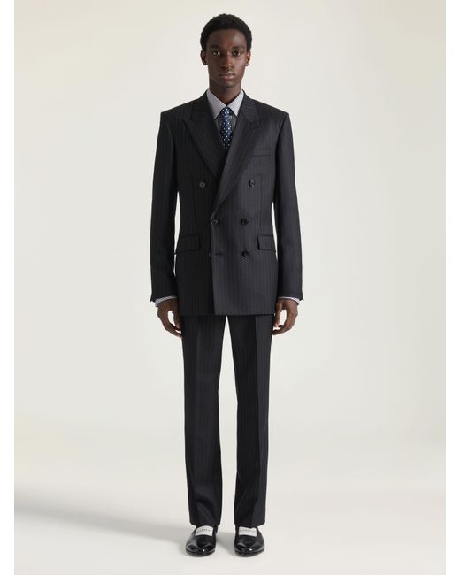 Givenchy Black Double Breasted Fitted Jacket for men