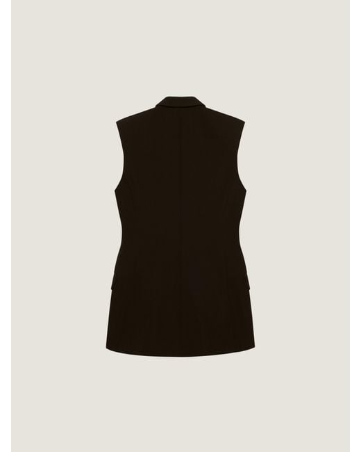 Givenchy Black Double Breasted Sleeveless Jacket for men