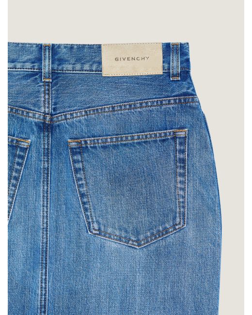 Givenchy Blue Midi Pants Skirt