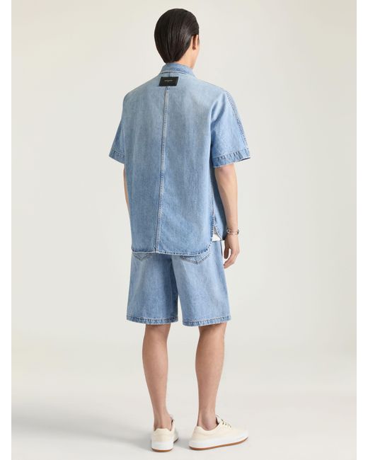 Givenchy Blue Couture Seam Bermuda Shorts for men