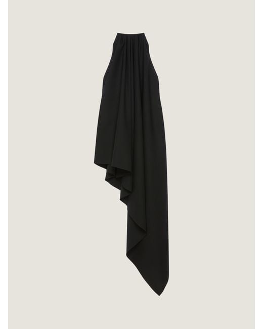 Givenchy Black Asymmetric Halterneck Dress