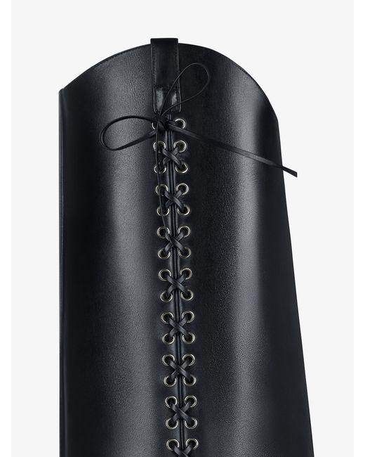 Bottes Shark Lock Cowboy en cuir effet corset Givenchy en coloris Black