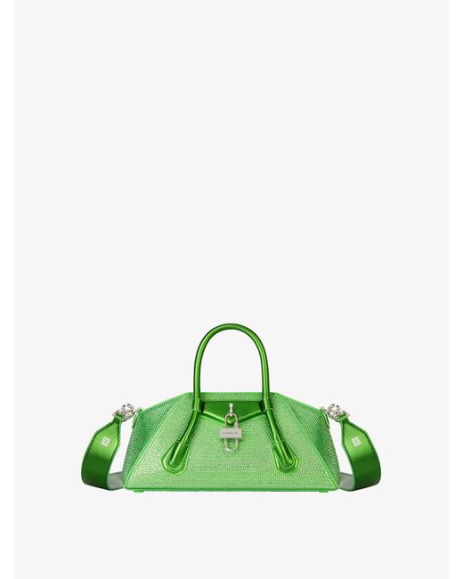 Givenchy Green Mini Antigona Stretch Bag